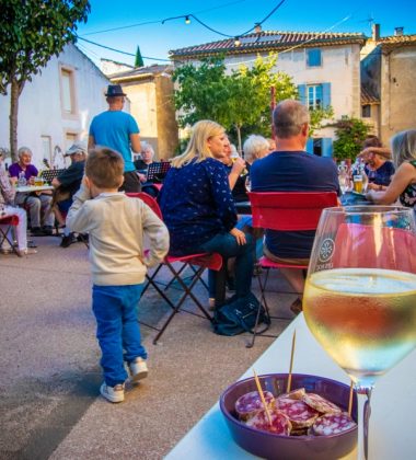 Aperitivo en la terraza