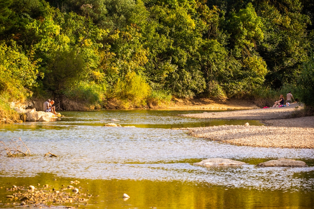 La rivière Orbieu à Lagrasse