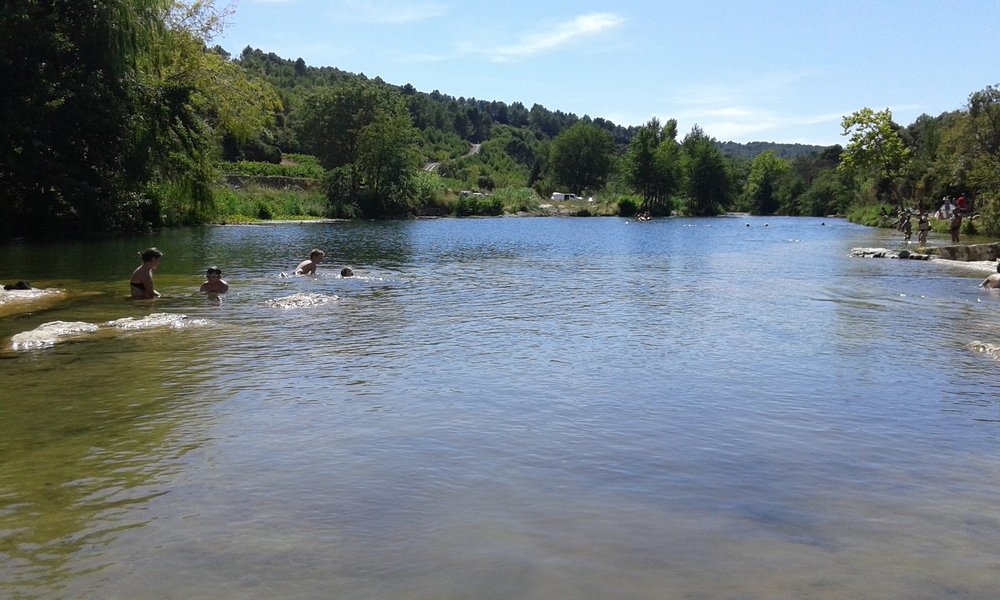 Rivière Orbieu Plan d'eau Les Fargues Ribaute