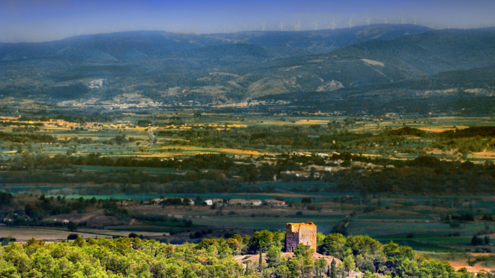 Le Minervois et la tour d'Escales