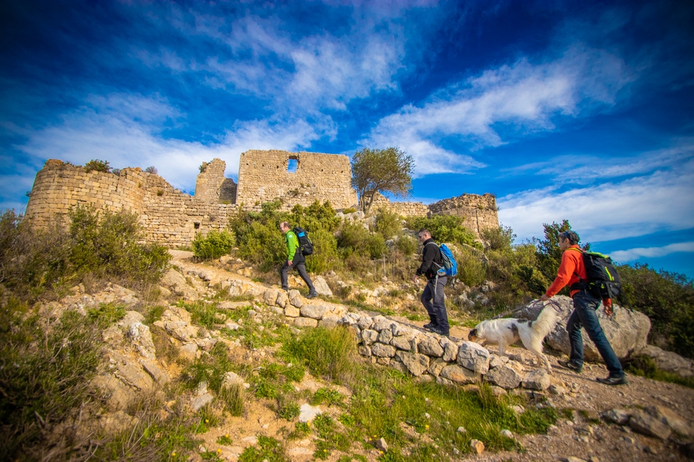 Château d'Aguilar à Tuchan, site du Pays Cathare