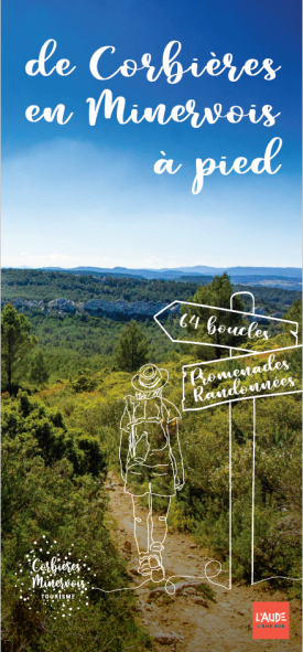 Carte Randonnées à pied de Corbières en Minervois