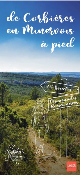 Carte Randonnées à pied de Corbières en Minervois