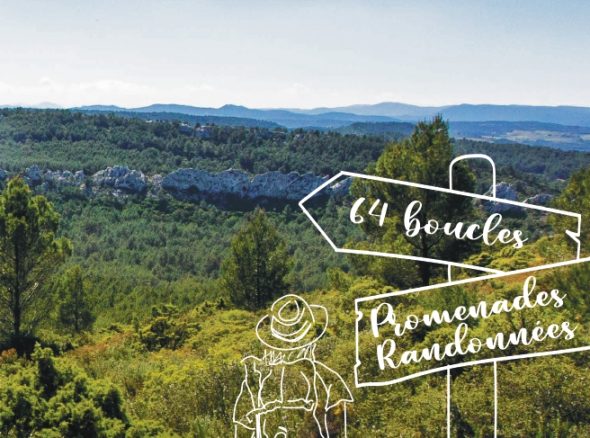 Carte Randonnées à pied de Corbières en Minervois