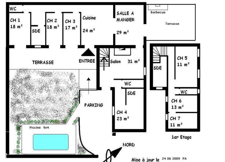 COTTAGE DOMAINE LA BOUCADE – IN THE HEART OF PINEDE