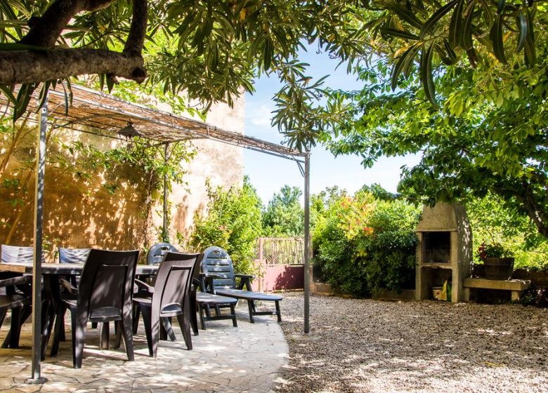 THE COURTYARD IN CORBIERES