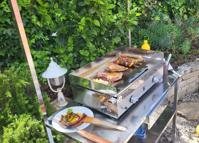 Support grille barbecue - Le tour à bois de Laurent