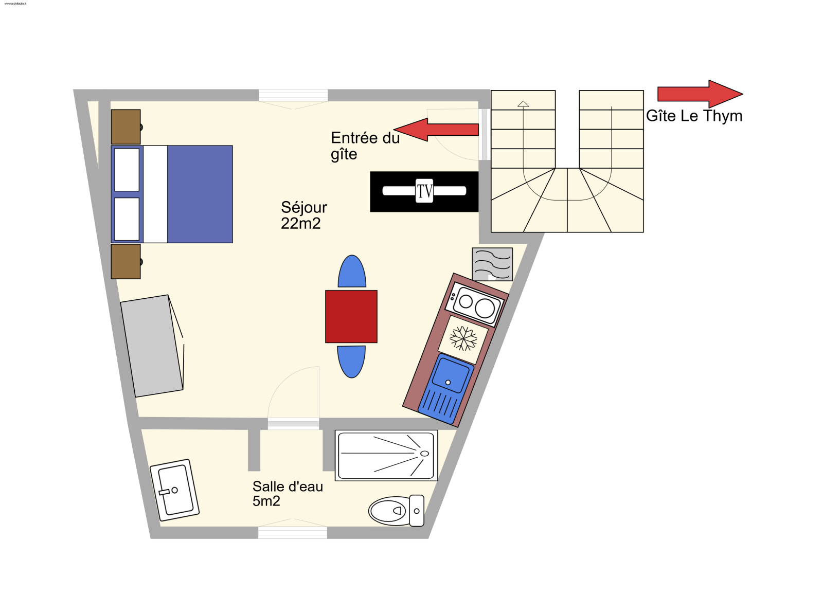 GITE DU FRIGOULA – APPT 4 – LE ROMARIN